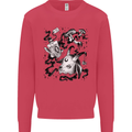 Dark Magic Black Voodoo Magic Mushrooms Kids Sweatshirt Jumper Heliconia