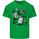 Dark Magic Black Voodoo Magic Mushrooms Kids T-Shirt Childrens Irish Green