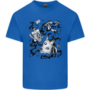 Dark Magic Black Voodoo Magic Mushrooms Kids T-Shirt Childrens Royal Blue