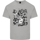 Dark Magic Black Voodoo Magic Mushrooms Kids T-Shirt Childrens Sports Grey