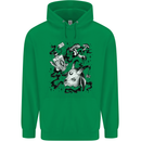 Dark Magic Black Voodoo Magic Mushrooms Mens 80% Cotton Hoodie Irish Green