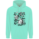 Dark Magic Black Voodoo Magic Mushrooms Mens 80% Cotton Hoodie Peppermint