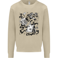 Dark Magic Black Voodoo Magic Mushrooms Mens Sweatshirt Jumper Sand