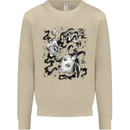 Dark Magic Black Voodoo Magic Mushrooms Mens Sweatshirt Jumper Sand
