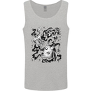 Dark Magic Black Voodoo Magic Mushrooms Mens Vest Tank Top Sports Grey