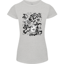 Dark Magic Black Voodoo Magic Mushrooms Womens Petite Cut T-Shirt Sports Grey