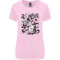 Dark Magic Black Voodoo Magic Mushrooms Womens Wider Cut T-Shirt Light Pink