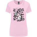 Dark Magic Black Voodoo Magic Mushrooms Womens Wider Cut T-Shirt Light Pink
