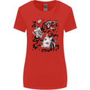 Dark Magic Black Voodoo Magic Mushrooms Womens Wider Cut T-Shirt Red