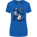 Dark Magic Black Voodoo Magic Mushrooms Womens Wider Cut T-Shirt Royal Blue