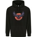 Dark Raven Norse Vikings Childrens Kids Hoodie Black