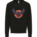 Dark Raven Norse Vikings Kids Sweatshirt Jumper Black