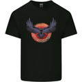 Dark Raven Norse Vikings Kids T-Shirt Childrens Black