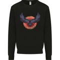 Dark Raven Norse Vikings Mens Sweatshirt Jumper Black