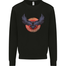 Dark Raven Norse Vikings Mens Sweatshirt Jumper Black