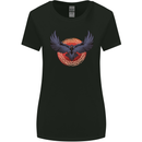 Dark Raven Norse Vikings Womens Wider Cut T-Shirt Black