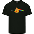 Dark Side of the Pizza Funny Food Mens Cotton T-Shirt Tee Top Black
