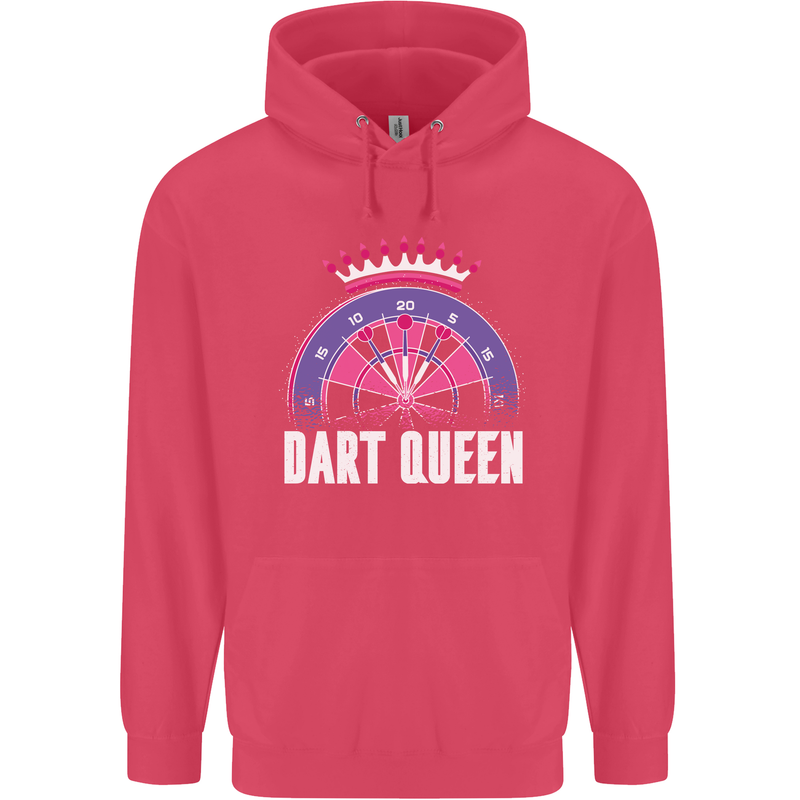 Darts Queen Funny Childrens Kids Hoodie Heliconia