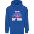 Darts Queen Funny Childrens Kids Hoodie Royal Blue