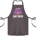 Darts Queen Funny Cotton Apron 100% Organic Dark Grey