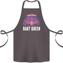 Darts Queen Funny Cotton Apron 100% Organic Dark Grey