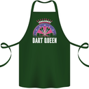 Darts Queen Funny Cotton Apron 100% Organic Forest Green
