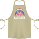 Darts Queen Funny Cotton Apron 100% Organic Khaki