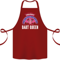 Darts Queen Funny Cotton Apron 100% Organic Maroon