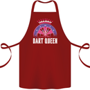 Darts Queen Funny Cotton Apron 100% Organic Maroon