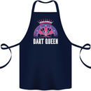 Darts Queen Funny Cotton Apron 100% Organic Navy Blue