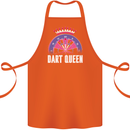 Darts Queen Funny Cotton Apron 100% Organic Orange