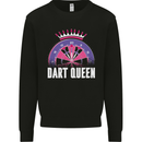 Darts Queen Funny Kids Sweatshirt Jumper Black