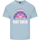 Darts Queen Funny Kids T-Shirt Childrens Light Blue