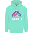 Darts Queen Funny Mens 80% Cotton Hoodie Peppermint