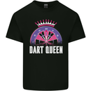 Darts Queen Funny Mens Cotton T-Shirt Tee Top Black