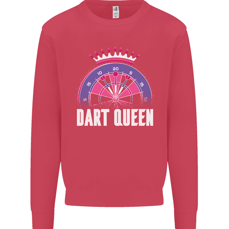 Darts Queen Funny Mens Sweatshirt Jumper Heliconia