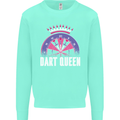 Darts Queen Funny Mens Sweatshirt Jumper Peppermint