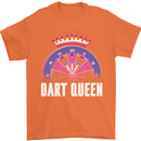 Darts Queen Funny Mens T-Shirt Cotton Gildan Orange