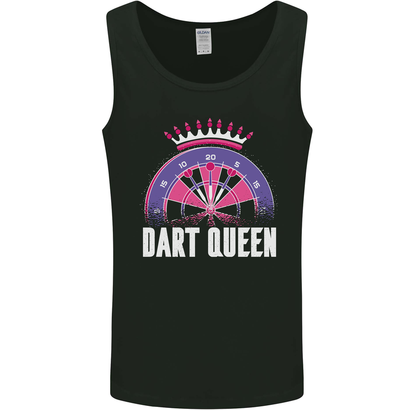 Darts Queen Funny Mens Vest Tank Top Black