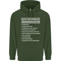 Dating My Granddaughter Grandparent's Day Mens 80% Cotton Hoodie Forest Green