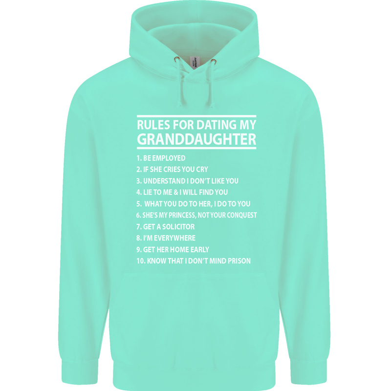 Dating My Granddaughter Grandparent's Day Mens 80% Cotton Hoodie Peppermint