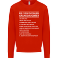 Dating My Granddaughter Grandparent's Day Mens Sweatshirt Jumper Bright Red