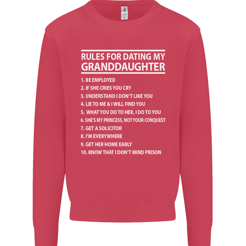 Dating My Granddaughter Grandparent's Day Mens Sweatshirt Jumper Heliconia