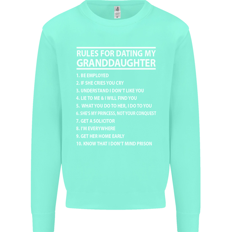 Dating My Granddaughter Grandparent's Day Mens Sweatshirt Jumper Peppermint