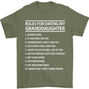 Dating My Granddaughter Grandparent's Day Mens T-Shirt Cotton Gildan Military Green