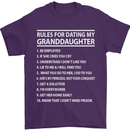 Dating My Granddaughter Grandparent's Day Mens T-Shirt Cotton Gildan Purple