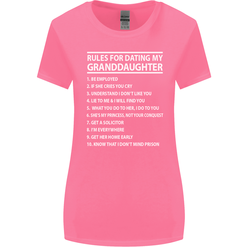 Dating My Granddaughter Grandparent's Day Womens Wider Cut T-Shirt Azalea