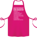 Dating My Step Daughter Funny Father's Day Cotton Apron 100% Organic Pink