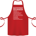 Dating My Step Daughter Funny Father's Day Cotton Apron 100% Organic Red