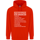 Dating My Step Daughter Funny Father's Day Mens 80% Cotton Hoodie Bright Red